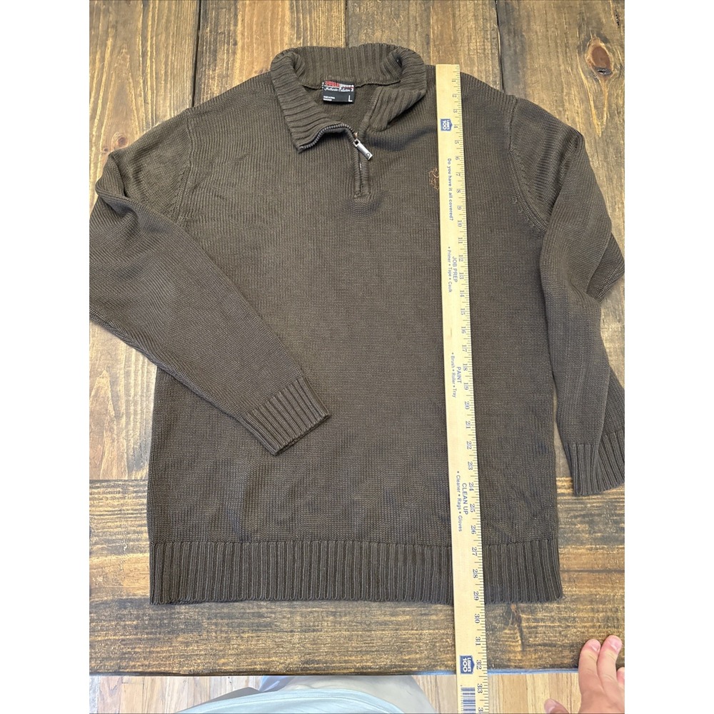 Vintage‎ Men's South Pole Knit Sweater Streetwear Men's Brown Size Large Y2K - Picture 5 of 7